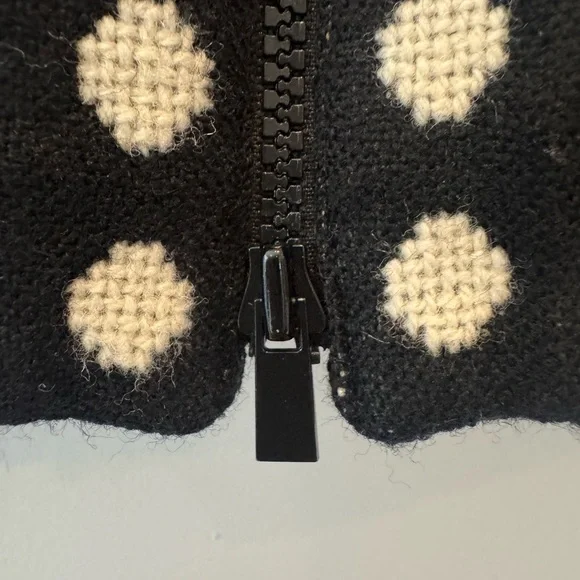 Jones New York Wool Polka Dot Jacket Blazer Classic Chic Size 14 - Picture 6 of 9